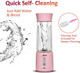 Asani Portable Mini Blender For Shakes And Smoothies Usb Rechargeable Pink