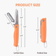 Travel Pocket Paring Knife Fruit Knife Peeling Vegetable Peeler Folding Foldable Multi Function Small Portable Bottle Opener For Kitchen Traveling Camping Outdoor Stainless Steel Plastic 2 Blade