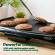 Bella Electric Griddle With Crumb Tray - Smokeless Indoor Grill Nonstick Surface Adjustable Temperature Control Dial & Cool-Touch Handles 10" X 16" Black