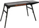 Blackstone 5013 Collapsible 17” And 22” Tabletop Griddle Stand With Adjustable Legs And A Removable Side Shelf Powder Coated Steel Black Blackstone 5013 Collapsible 17” And 22” Tabletop Griddle Stand With Adjustable Legs And A Removable Side Shelf Powder Coated Steel Black