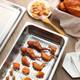 Blulu 3 Pack Stainless Steel Steam Roasting Pan Table Pan Set With Rack Lid(Tray) Healthy Full Size Food Container With Mini Cooling Grid Rack Supplies For Restaurant Bbq Turkey Buffet Party