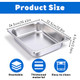 6 Pack Half Size Hotel Pans 2.5 Inch Deep 1/2 Size Stainless Steel Steam Table Pans Restaurant Commercial Half Pans For Chafing Dishes Buffet Hotel Party