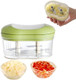 Manual Press Chopper Garlic Mincer Chili Peppers Vegetable Chopper Easy-Press One-Press Onion Mincer Portable Food Processor For Garlic Onion Peppers Vegetable Household Kitchen