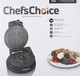 Chef'Schoice Krumkake Maker Features Nonstick Surface And Instant Heat Recovery With Temperature Control And Ready Light To Make 6-Inch Cookies Ready And Baking Lights With Roller 1050-Watts Silver