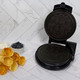 Chef'Schoice Krumkake Maker Features Nonstick Surface And Instant Heat Recovery With Temperature Control And Ready Light To Make 6-Inch Cookies Ready And Baking Lights With Roller 1050-Watts Silver