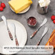 Butter Spreader Set，4Pcs Butter Knives，Premium Stainless Steel 18/8 Butter Cheese Jam Appetizer Spreading Knives With Comfortable Bakelite Handle，Wood Grain Handle