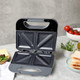 Cook With Color Sandwich Maker - 750-Watt Non-Stick Plates Easy-To-Clean Cool Touch Housing And Skid Resistant Feet Grey