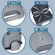 Cook With Color Sandwich Maker - 750-Watt Non-Stick Plates Easy-To-Clean Cool Touch Housing And Skid Resistant Feet Grey