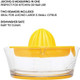 Citrus Juicer W Measuring Cup Yellow
