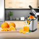 Courant Premium Citrus Juicer Electric Powerful 160W Motor Square Design Soft-Grip Handle Anti-Drip Spout Auto Juicingstainless Steel Dishwasher-Safe Parts Cord Storage For Easy Cleanup