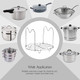 Steamer Rack Trivet With Handles Compatible With Instant Pot Accessories 6 Qt 8 Quart Pressure Cooker Trivet Wire Steam Rack Great For Lifting Out Whatever Delicious Meats & Veggies You Cook