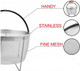 Cuisinox Stainless Steel 6 Quart Steamer Basket With Silicone Handle For Instant Pot Steaming Vegetables Fruits Eggs Meats
