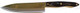 Cutco Model 1728 Petite Chef Knife With 7 3/4" High Carbon Stainless Blade And 5 1/2" Classic Dark Brown Handle (Often Called "Black") In Factory-Sealed Plastic Bag.