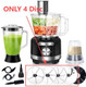 Food Processor Blue+Electric Can Opener Black Bundle