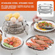 3Pcs Steamer Rack Stainless Steel Canning Rack Cooking Food Vegetable Steaming Tray Thickened Steaming Rack Stand 22Cm 24Cm 26Cm
