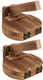 Doitool Tortilla Press 2Pcs Wood Tortilla Press Dumpling Skin Maker Presser Traditional Wood Dough Presser Tortilla Sope Maker Heavy Duty Tortilla Machine Round Drink Dispenser
