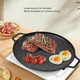 Korean Grill Pan Electric Korean Grill Pan With Fast Heating Smokeless Griddle Pan For Stove Top Round Non Stick Aluminum Grill For Indoor Bbq And Grilling