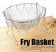 Stainless Steel Deep Fry Basket With Handle Folding Fry Basket For French Chips Onion Rings Chicken