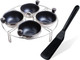 Eggssentials Egg Poacher Insert Stainless Steel Poached Egg Cooker Eggs Poaching Cup Pfoa Egg Poachers Nonstick Egg Spatula Is Heat Resistant Non-Stick Pancake Spatula Eggssentials Egg Poacher Insert Stainless Steel Poached Egg Cooker Eggs Poaching Cup Pfoa Egg Poachers Nonstick Egg Spatula Is Heat Resistant Non-Stick Pancake Spatula