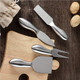 4 Pcs Cheese Silcer Stainless Steel Buffet Colander Serving Cutter Fork Knife (Stainless Steel)