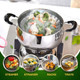 Flexzion Vegetable Steamer Basket For Pot - Stainless Steel Steaming Basket For Veggie Fish Meats Eggs - Extendable Expandable Foldable Steam Basket W/Handle For Various Pot Size 7 To 11 Inch
