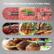 Meat Grinder Electric 3200W Digital Touch Control Commercial Heavy Duty Meat Grinder And Sausage Stuffers Kubbe Kit For Household Use & Commercial