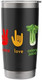 Peace Love Celery Juice Funny Organic Juicing Juicer Health Stainless Steel Insulated Tumbler