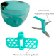 Easy Pull Smart Chopper Vegetable Cutter And Food Processor Vegetable Cutter Handheld Food Mixer Garlic Nuts Meat And Fruit Veggies Mini Hand Pull String Onion