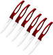 Gaogao Kitchen Bar Ceramic Steak Knife Super Sharp Knifes 6 Pcs Kitchenware