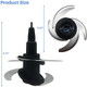 Blender 4 Blade Replacement For Ninja 64-Oz 72-Oz Food Processor Bowl Chopping Blade 319Kku770 Fits Ninja 8-Cup 9-Cup Pitcher Ct682Sp Bl681A Bl682 Bl770 Bl770Amz Bl772 Bl910 Bn600 Bn601 Bn800 Bn801