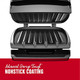 George Foreman® Contact Submersible™ Grill 5-Serving Grill - Adjustable Temperature & 2-Serving Classic Plate Electric Indoor Grill And Panini Press Black Grs040B