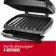 George Foreman Gr340Fb 4-Serving Classic Plate Electric Indoor Grill And Panini Press Black