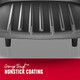 George Foreman Gr340Fb 4-Serving Classic Plate Electric Indoor Grill And Panini Press Black