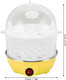 Rapid Egg Cooker Double Cooker Rapid Boiler 2 Layers 14Pcs Eggs Capacity Automatic Shut Off(Yellow Double Layer)