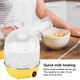 Rapid Egg Cooker Double Cooker Rapid Boiler 2 Layers 14Pcs Eggs Capacity Automatic Shut Off(Yellow Double Layer)