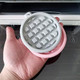 2-Pack Silicone Waffle Mold Muffin Pans Molds Waffle Maker Baking Tray Mold Bakeware For Waffle Cake Chocolate Craft Candy Soap Baking Blue&Pink (Square: 3.3X3.3X0.4 Inch)