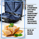 Granitestone Indoor Electric Smoke-Less Grill With Cool-Touch Handles And Adjustable Temperature Dial Nonstick Pfoa- Black 16 X 14" As Seen On Tv