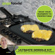 Guga Foods Ultimate Griddle Kit Set- Transform Any Grill Or Stove Includes Cast Iron Griddle With Detachable Handle Stainless Steel Angled & Straight Edge Spatulas For Cooking Indoor Or Outdoor
