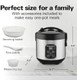 Hamilton Beach Belgian Mini Waffle Maker With Shade Control Makes 2 At Once Create Personalized Keto Chaffles And Hash Browns Pfas- Non-Stick Plates Compact Design Stainless Steel (26009)