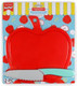 Handstand Kitchen Apple Shaped Cutting Board With 6" Serrated Knife For Kid Safe Cooking