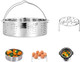 Stainless Steel Steamer Basket With Egg Steam Rack Trivet Compatible With Instant Pot 56 Qt Electric Pressure Cooker