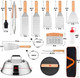 Griddle Accessories Kit Of 20 Hasteel Heavy Duty Metal Spatula Set Stainless Steel Teppanyaki Tools For Flat Top Barbecue Grilling Indoor & Outdoor Melting Dome Burger Turner Dishwasher Safe