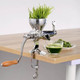 Hawok Manual Wheatgrass Juicer Stainless Steel Hand Crank Wheatgrass Juicer Hand Fruit& Vegetables Squeezer