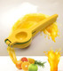 2-In-1 Metal Lemon Squeezer Heavy-Duty Kitchen Citrus Squeezer Sturdy Max Extraction Lime Squeezer Dishwasher Safe Easy To Clean Manual Press Hand Fruit Juicer - Yellow/Green