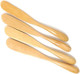Honbay 4Pcs Handmade Wooden Butter Jelly Cheese Knives Spreaders Spatulas For Kitchen
