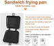 Toasted Sandwich Maker Non Stick Coating Grill Pan Double Sided Frying Pan With Heat-Resistant Handles Suitable For Home Cooks Toasties Breakfast Indoor & Outdoor