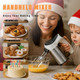 200W Hand Mixer Lightweight Electric Mixer With Turbo Function 5-Speed Handheld Mixer For Whipping Folding And Dough Kneading Compact Storage With Attachmentsblack
