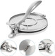 Imikeya 6 Inch Tortilla Press & Pizza Dough Maker - Heavy-Duty Aluminum Tortilla Press For