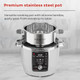 Instant Pot Zest 8 Cup One Touch Rice Cooker From The Makers Of Instant Pot Steamer Cooks Rice Grains Quinoa And Oatmeal 8-Cup Cooked/4-Cup Uncooked No Pressure Cooking Functionality