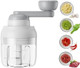 Manual Garlic Chopper Mini Portable Veggie Cutter 250Ml Nut Grinder Onion Mincer Baby Food Processor Suitable For Ginger Chili Fruit Meat Potato Etc